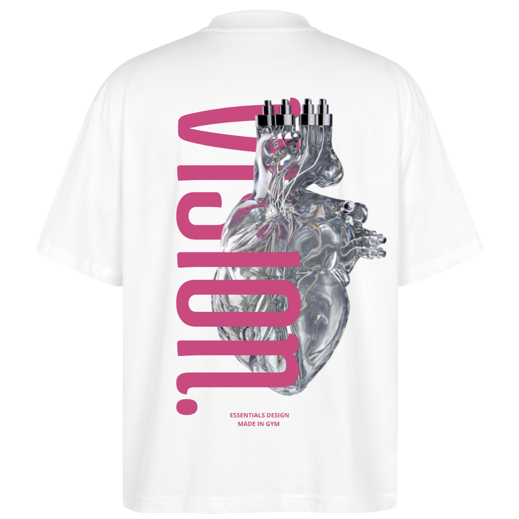 HEART V. OVERSIZE BLANC