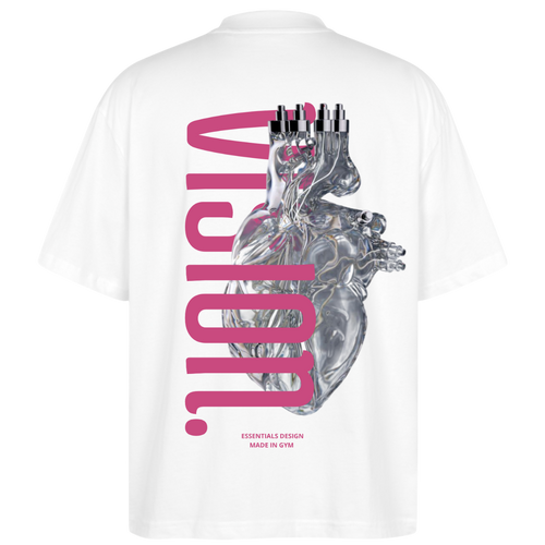 HEART V. OVERSIZE BLANC